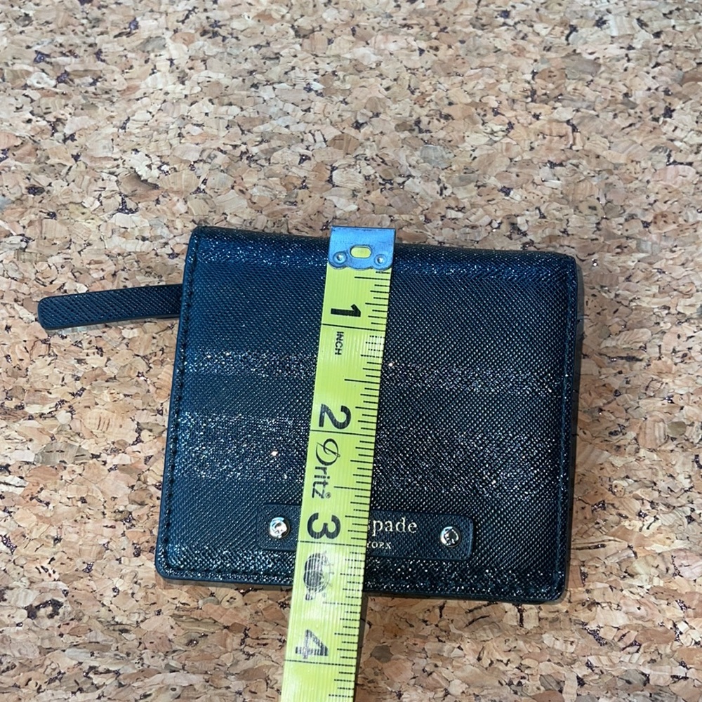 Kate Spade Black mini Wallet EUC - Picture 9 of 10